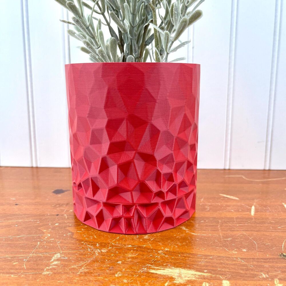 Voronoi Indoor Planter with Screw on Drip Tray, Houseplants